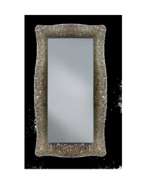 SPECCHIERA IN GRANIGLIA DI VETRO COLORE BRONZO