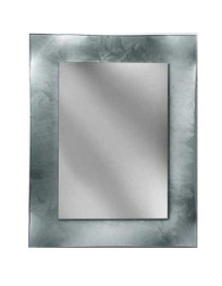 SPECCHIERA IN VETRO COLORE ARGENTO SPATOLATO