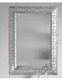 SPECCHIERA ARGENTO CON VETRO MOLATO