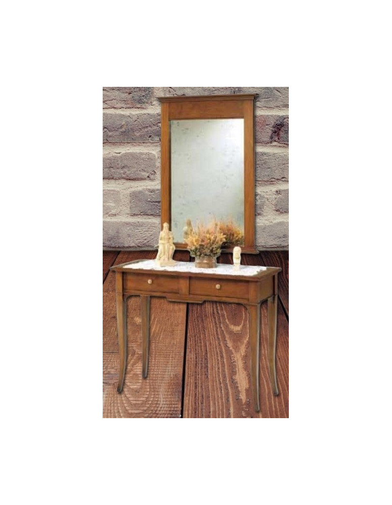 CONSOLLE E SPECCHIERA IN LEGNO
