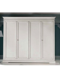 ARMADIO CLASSICO 4 ANTE  BATTENTE LACCATO