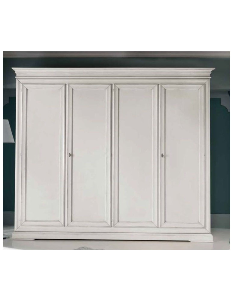 ARMADIO CLASSICO 4 ANTE  BATTENTE LACCATO