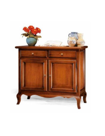 CREDENZINA  2 PORTE 2 CASSETTI  CON GAMBE VERNICIATA