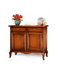 CREDENZINA  2 PORTE 2 CASSETTI  CON GAMBE VERNICIATA