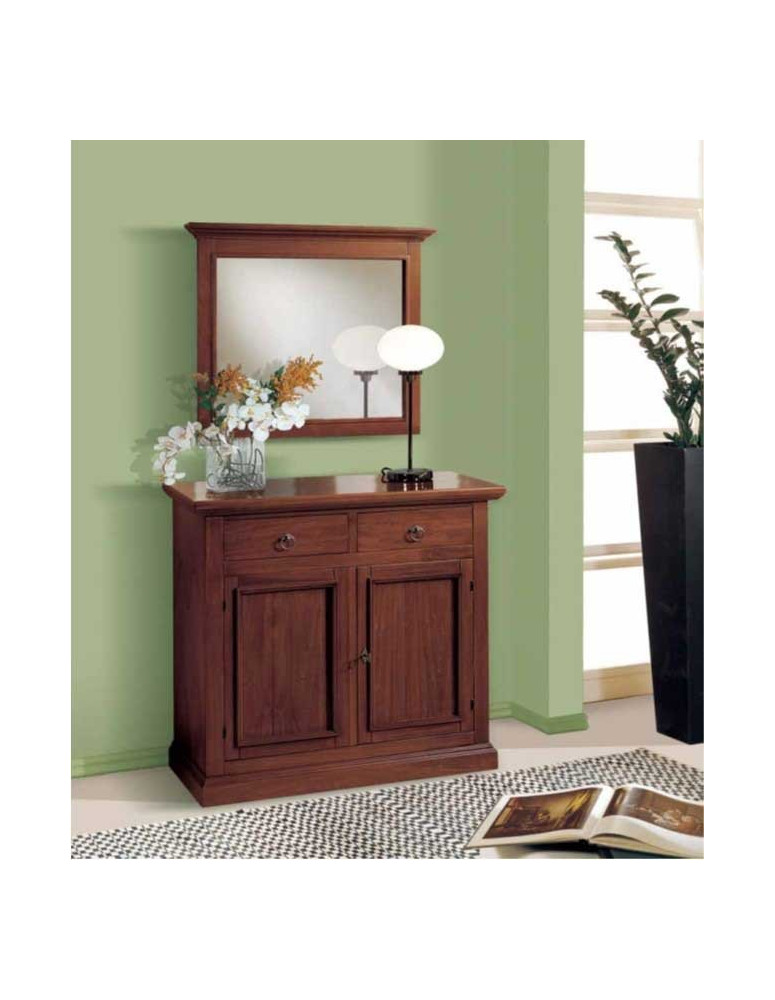 CREDENZA 2 ANTE A PANNELLO 2 CASSETTI