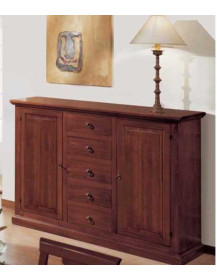 CREDENZONE  2 ANTE 5 CASSETTI