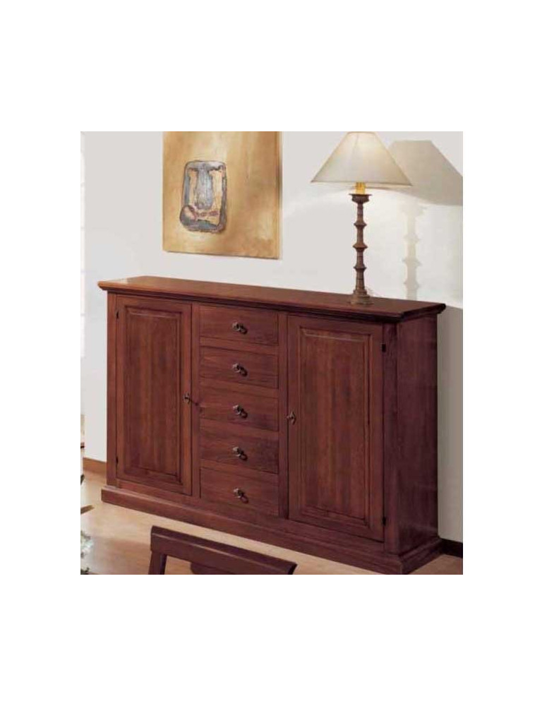 CREDENZONE  2 ANTE 5 CASSETTI