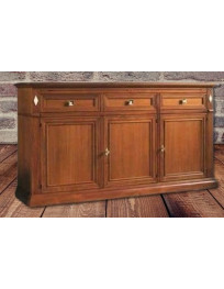 CREDENZA TRE ANTE CON ROMBI LATERALI BIANCHI