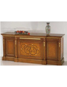 CREDENZA  4  ANTE CON ZOCCOLO E CASSETTO SEGRETO
