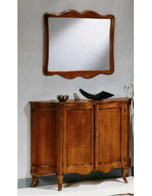 CREDENZA  SAGOMATA  A DUE PORTE,SPECCHIERA