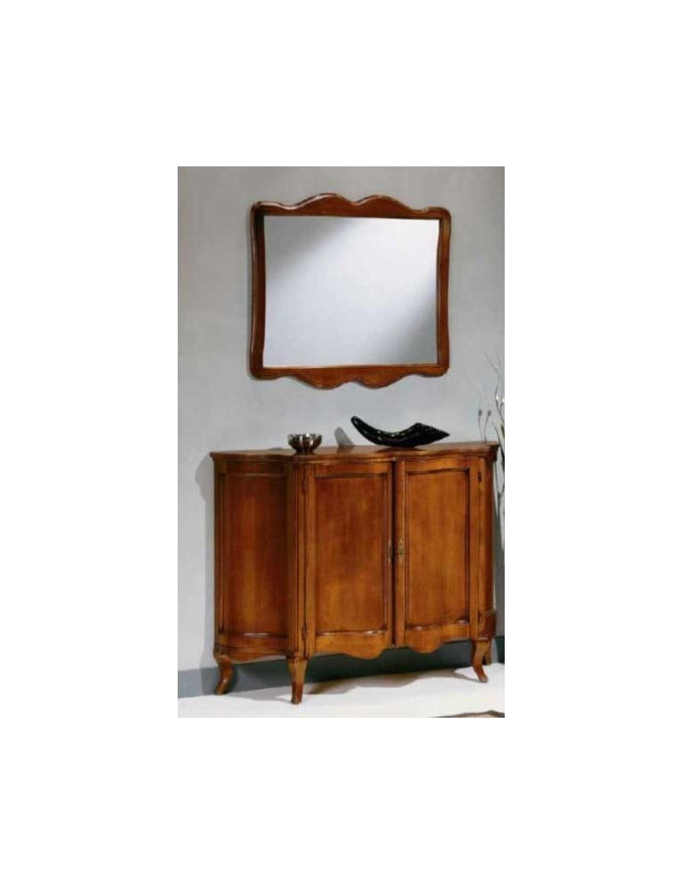 CREDENZA  SAGOMATA  A DUE PORTE,SPECCHIERA