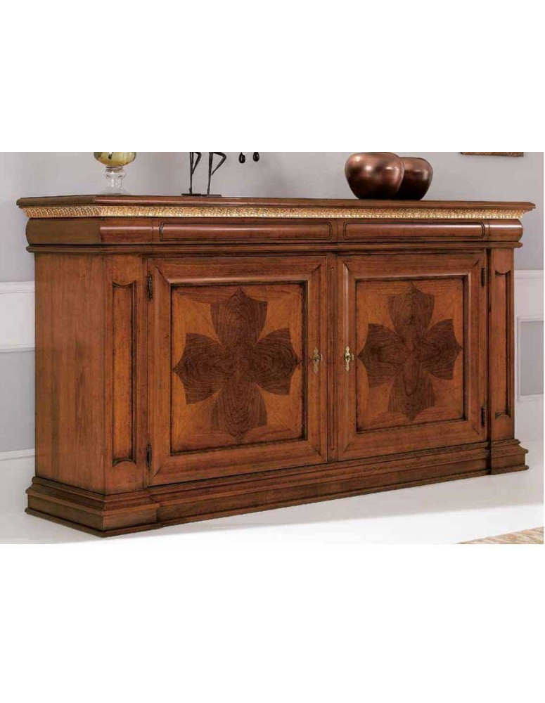 CREDENZA  2 ANTE CON 2  CASSETTI