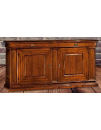 CREDENZA  2  ANTE 2  CASSETTI VERNICIATA MASSICCIA