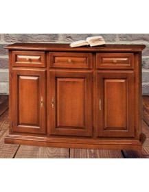 CREDENZINA  3 PORTE 3 CASSETTI SCANTONATA