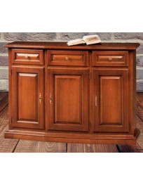 CREDENZINA  3 PORTE 3 CASSETTI SCANTONATA