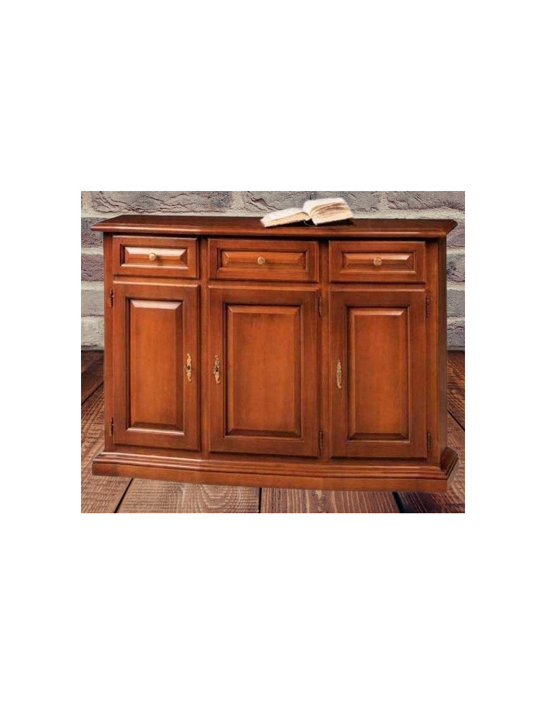 CREDENZINA  3 PORTE 3 CASSETTI SCANTONATA