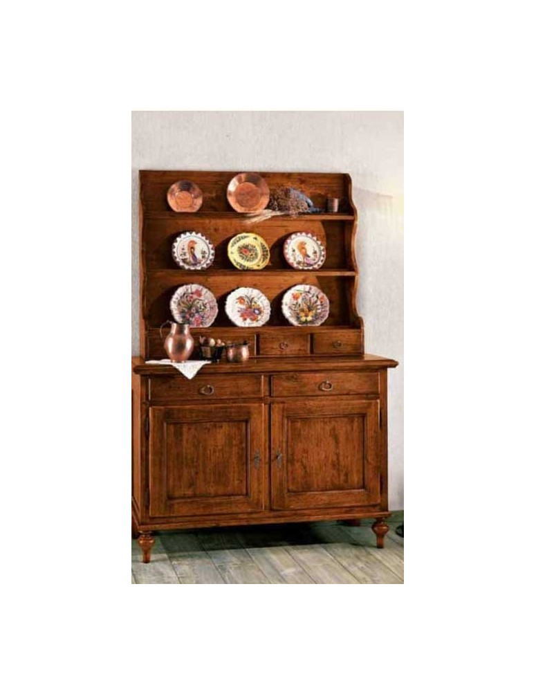 CREDENZINA E PIATTAIA VERNICIATA 2 PORTE 2 CASSETTI