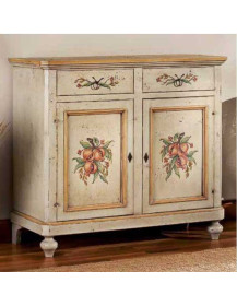 CREDENZINA LACCATA E DECORATA