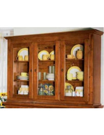 VETRINA ALZATA 3 PORTE MASSICCIA