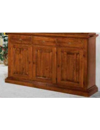 CREDENZA 3 PORTE 3 CASSETTI MASSICCIA