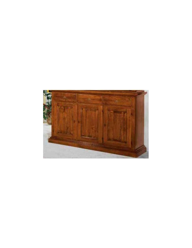 CREDENZA 3 PORTE 3 CASSETTI MASSICCIA