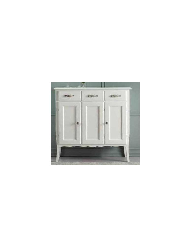 CREDENZINA. 3 PORTE 3  CASSETTI LACCATA