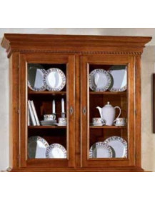 VETRINA ALZATA 2 PORTE MASSICCIA