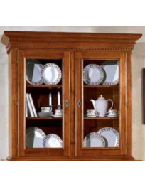 VETRINA ALZATA 2 PORTE MASSICCIA