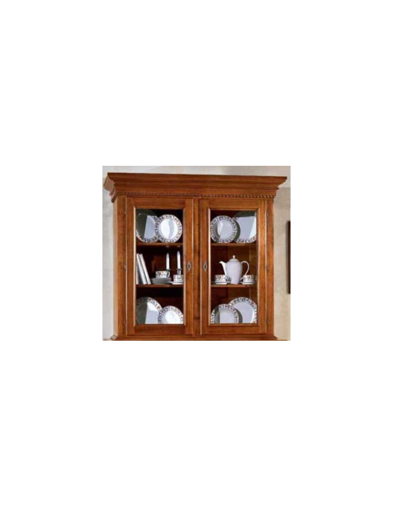 VETRINA ALZATA 2 PORTE MASSICCIA