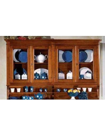 VETRINA ALZATA 4 PORTE MASSICCIA