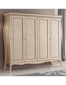 ARMADIO CLASSICO 4 ANTE PIU 4 CASSETTI  LACCATO