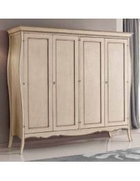 ARMADIO CLASSICO 4 ANTE PIU 4 CASSETTI  LACCATO