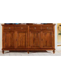 CREDENZINA. 4 PORTE 4 CASSETTI MASSICCIA