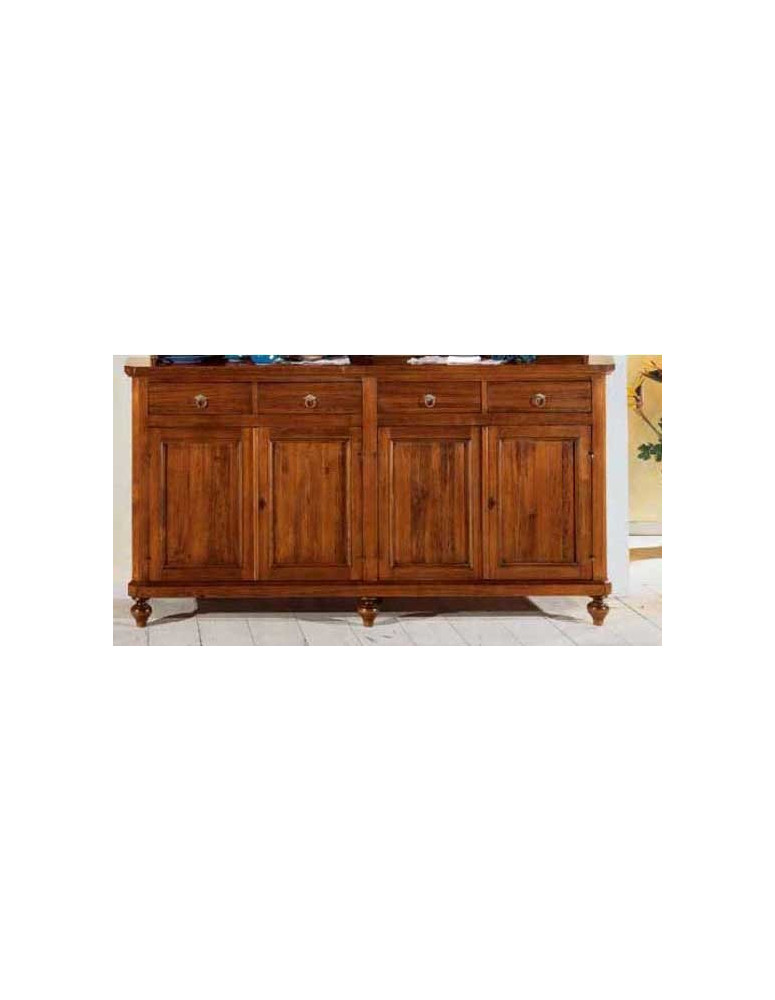 CREDENZINA. 4 PORTE 4 CASSETTI MASSICCIA