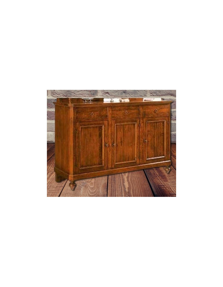 CREDENZINA. 3 PORTE 3 CASSETTI MASSICCIA