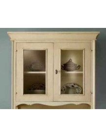 VETRINA 2 PORTE LACCATA AVORIO