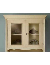 VETRINA 2 PORTE LACCATA AVORIO