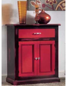 CREDENZINA 2 ANTE CON 1 CASSETTO LACCATA