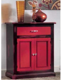 CREDENZINA 2 ANTE CON 1 CASSETTO LACCATA