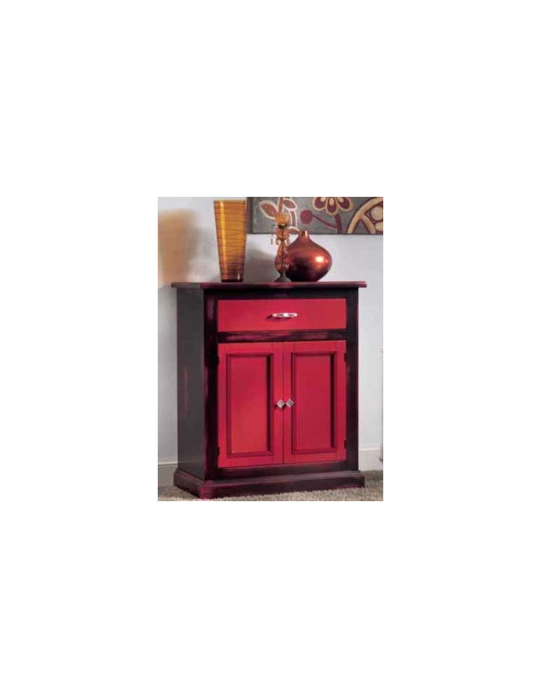 CREDENZINA 2 ANTE CON 1 CASSETTO LACCATA