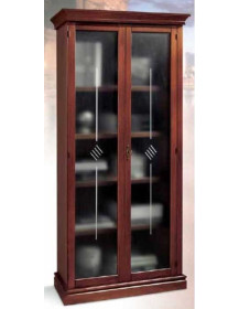 VETRINA DUE ANTE CON INCISIONE