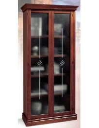 VETRINA DUE ANTE CON INCISIONE