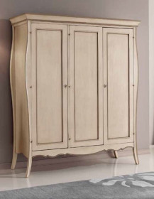 ARMADIO 3 PORTE  AVORIO ANTICATO