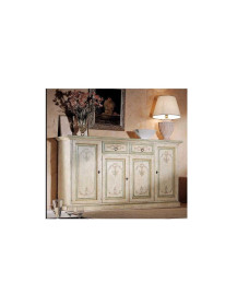 CREDENZONE 4 ANTE LACCATO E PITTURATO MASSICCIO