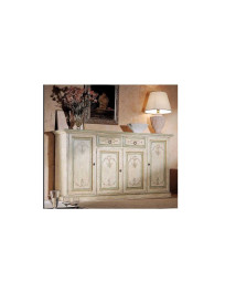 CREDENZONE 4 ANTE LACCATO E PITTURATO MASSICCIO