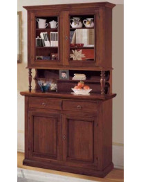 CRISTALLIERA 2 ANTE PANNELLO 2 ANTE A VETRO 2 CASSETTI