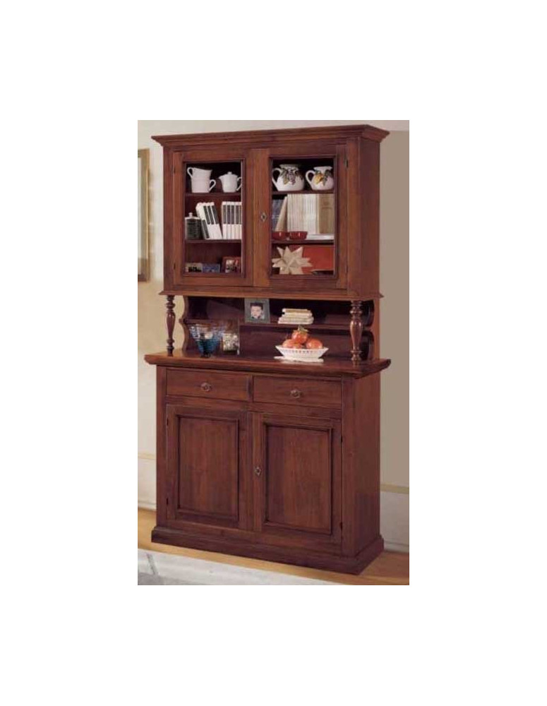 CRISTALLIERA 2 ANTE PANNELLO 2 ANTE A VETRO 2 CASSETTI