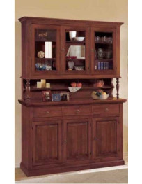 CRISTALLIERA 3 ANTE PANNELLO 3 ANTE A VETRO 3 CASSETTI