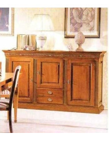 CREDENZA 3 PORTE IN NOCE NAZIONALE