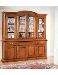 CRISTALLIERA 8 PORTE CON 3 CASSETTI SAGOMATA